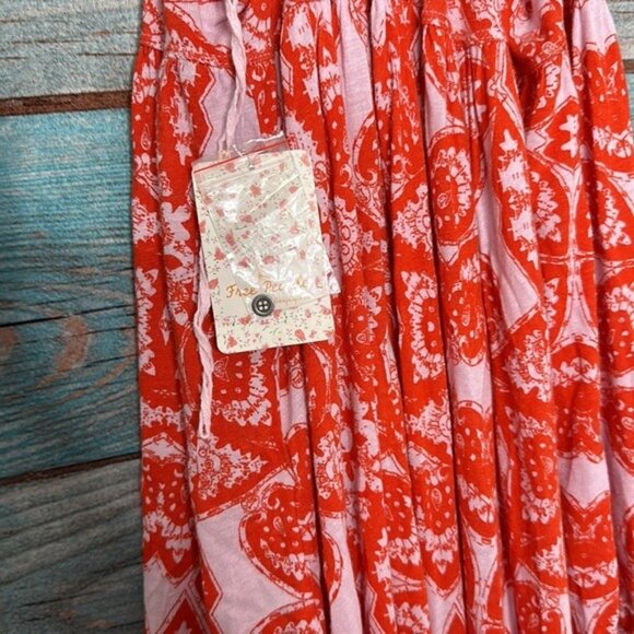 Free People MiMi Tunic Top NWT Lavender Combo Size S Flowy Cut Out Back Halter - Picture 7 of 10